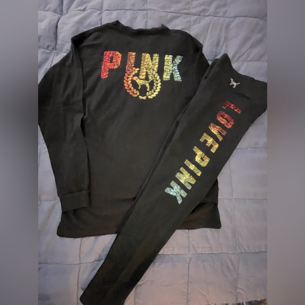 VS PINK Rainbow Bling Set M/L